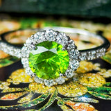 【大粒 1.12ct】天然デマントイドガーネット 天然ダイヤモンド リング