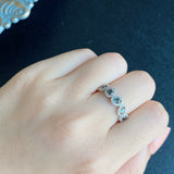 天然アレキサンドライト 0.35ct 天然ダイヤモンド リング