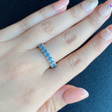 天然アクアマリン 天然ダイヤモンド リング