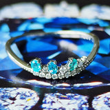 天然パライバトルマリン 天然ダイヤモンド リング