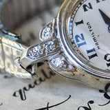 【OH済み】HAMILTON ハミルトン 1950年代 ダイヤモンド 手巻き腕時計