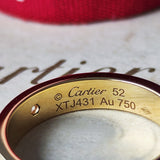 Cartier カルティエ ミニラブリング ダイヤモンド 18金YG 12号