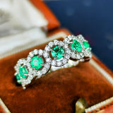 【コロンビア産】天然エメラルド 天然ダイヤモンド リング