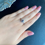 【アレキタイプ】天然カラーチェンジガーネット 天然ダイヤモンド リング