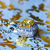 【イエローダイヤ】FANCY INTENSE YELLOW 0.60ct VVS-1 ネックレス GIA