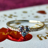 【お値下げ】天然アレキサンドライト 天然ダイヤモンド リング