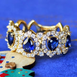 【ロイヤルブルー】天然サファイア 天然ダイヤモンド リング