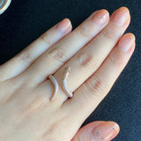 【スネークリング】天然ダイヤモンド 天然エメラルド K18PG