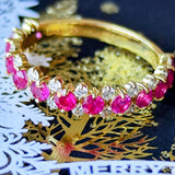 天然ルビー 天然ダイヤモンド リング