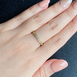 【イエローダイヤ】天然ダイヤモンド ハーフエタニティリング