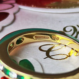 【オールドティファニー】TIFFANY&Co. ティファニー エメラルド ダイヤモンド ヴィンテージリング