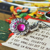 【ビルマ産】天然ルビー 天然ダイヤモンド ネックレス