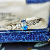 【お値下げ】ジンバブエ産 天然バイカラーユークレース 天然ダイヤモンド リング