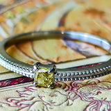 【お値下げ】カラーダイヤ 天然ダイヤモンド FANCY DEEP YELLOW リング