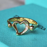 【オールドティファニー】TIFFANY&Co
ティファニー オープンハート ダイヤモンド リング