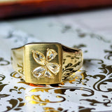 天然ローズカットダイヤモンド リング