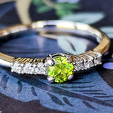 【お値下げ】天然デマントイドガーネット 天然ダイヤモンド リング