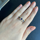 【ロイヤルブルー】天然サファイア 天然ダイヤモンド リング