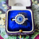 天然サファイア 天然アウイナイト 天然ダイヤモンド リング