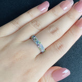 天然アクアマリン 天然ダイヤモンド 天然モルガナイト 天然サファイア 天然デマントイドガーネット パヴェリング