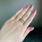 天然ダイヤモンド 18金リング