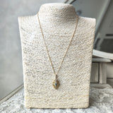 天然パライバトルマリン 天然ダイヤモンド ネックレス