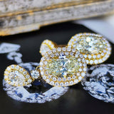 【大粒】天然ダイヤモンド 計4.02ct 1.76ct 18金ピアス GIA