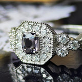 【お値下げ】世界一珍しい宝石 天然ターフェアイト 天然ダイヤモンド リング