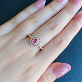 天然ルビー 天然ダイヤモンド リング