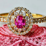 天然ルビー 天然ダイヤモンド リング