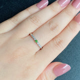 【お値下げ】天然デマントイドガーネット 天然ダイヤモンド リング