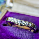 MIKIMOTO ミキモト 天然ダイヤモンド ハーフエタニティリング