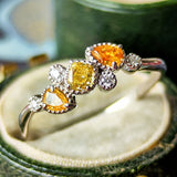 【カラーダイヤ】天然ダイヤモンド リング