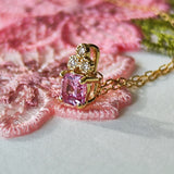 【パパラチアサファイア】天然ダイヤモンド ネックレス