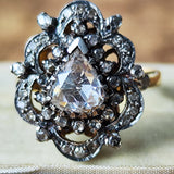 アンティーク ダッチローズカットダイヤモンド リング