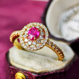 天然ルビー 天然ダイヤモンド リング