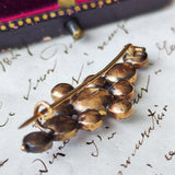 【幻の宝石】ペルピニャンガーネット フランスアンティーク ブローチ