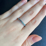 天然アレキサンドライト ハーフエタニティリング