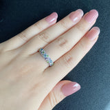 天然アクアマリン 天然ダイヤモンド 天然モルガナイト 天然サファイア 天然デマントイドガーネット パヴェリング