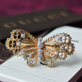 GUCCI グッチ ル マルシェ デ メルヴェイユ ダイヤモンド 蝶モチーフ リング