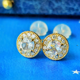 【お値下げ】天然アンデシンラブラドライト 天然ダイヤモンド 18金ピアス