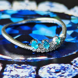 天然パライバトルマリン 天然ダイヤモンド リング