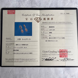 天然モルガナイト 天然ダイヤモンド ピアス