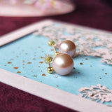 【さくらパール】夜桜 18金ピアス