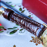 【OH済み】OMEGA オメガ Geneve ジュネーヴ ストライプ文字盤 手巻き腕時計