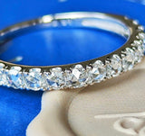 【ローズカット】天然ダイヤモンド ハーフエタニティリング プラチナ