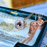 【ローズカット】天然ブラウンダイヤモンド 天然ダイヤモンド ネックレス