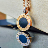 BVLGARI ブルガリ オニキス マザーオブパール ブルガリ・ブルガリ ネックレス