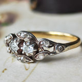 【お値下げ】フランス アンティーク 天然ダイヤモンドリング