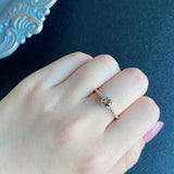 【ローズカット】天然ブラウンダイヤモンド リング